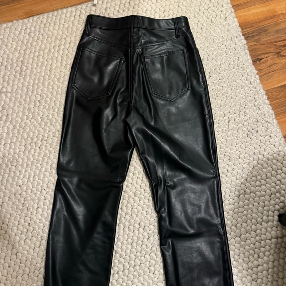 abercrombie vegan leather 90s straight ultra high rise pant - Picture 8 of 8